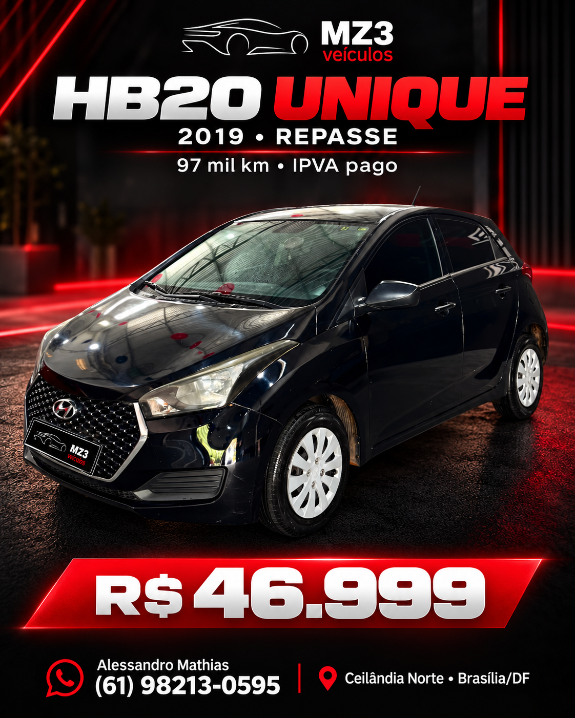 Hyundai HB20 Unique 2019